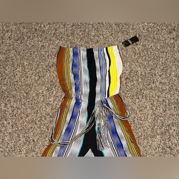 NWT MSK size small Striped Multicolor Jumpsuit, romper - Picture 3 of 3